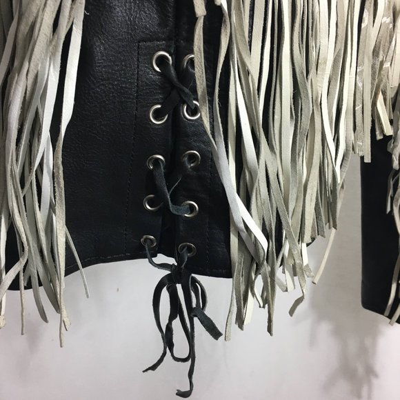 Retro Leather Motorcycle Jacket - Picture 7 of 9